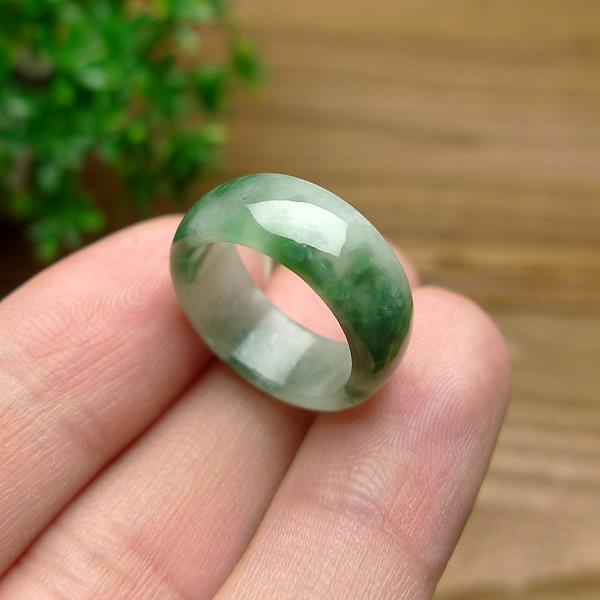 Jewelry Making Rings - Groene Jade Ring Natuurlijke Edelsteen Jadeïet