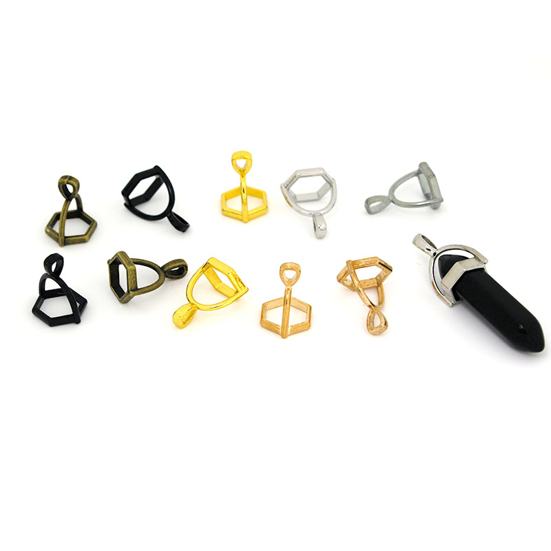 Jewelry Making Materials - 20 Stuks Zeshoekige Edelsteen Cap Natuursteen