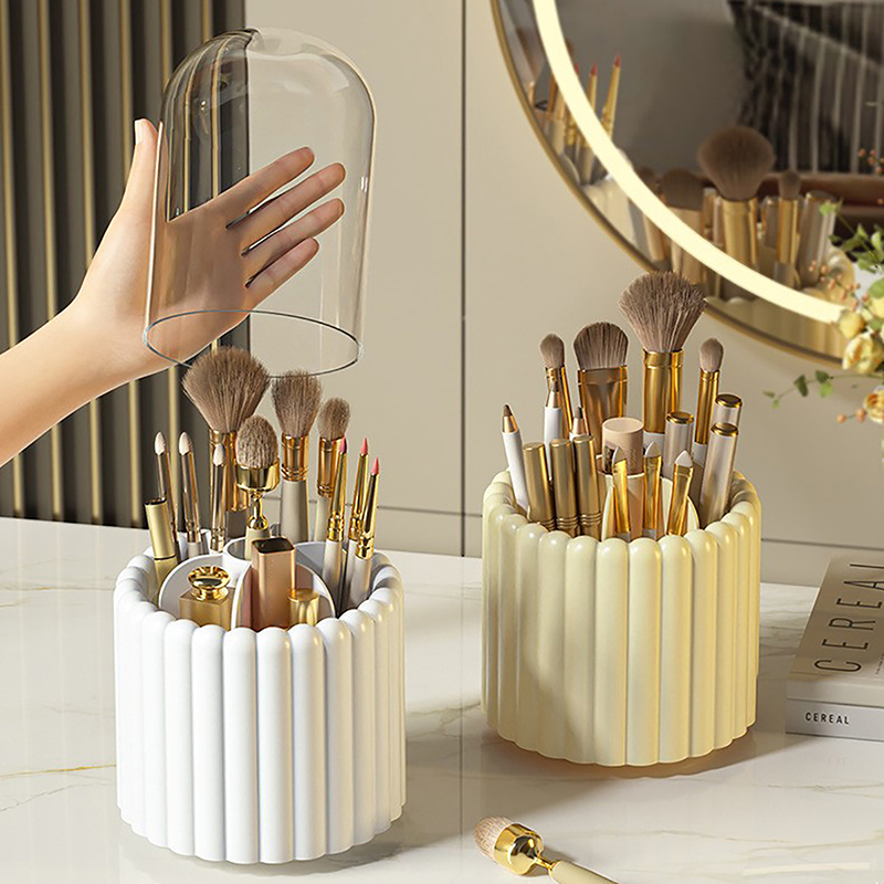 Jewelry Making Organizer - 360 ° Roterende make-upborstels houder met