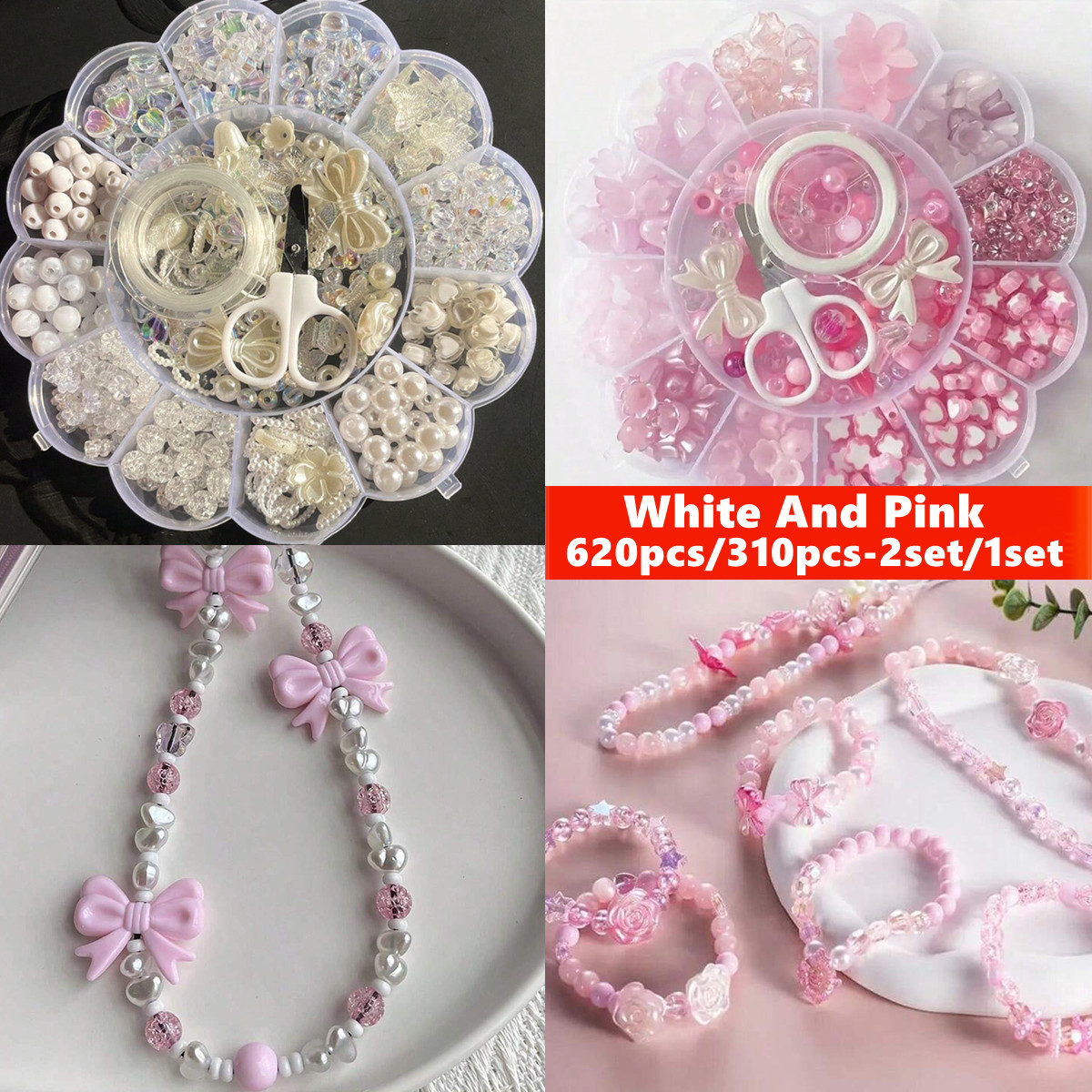 Jewelry Making Box - 2Set/1Set 13 Grids Acryl Bloem Boxed