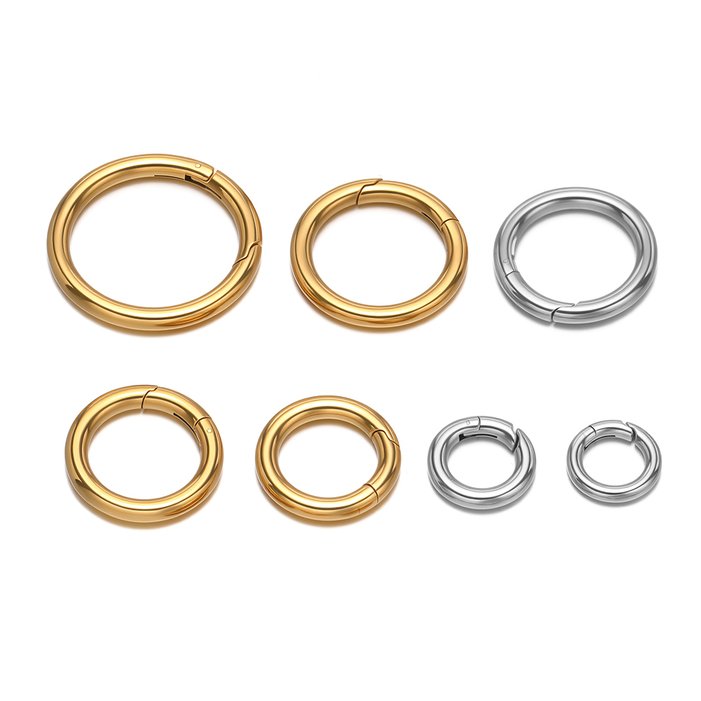 Jewelry Making Materials - 2 stks/partij Ronde Lente Sluitingen Rvs