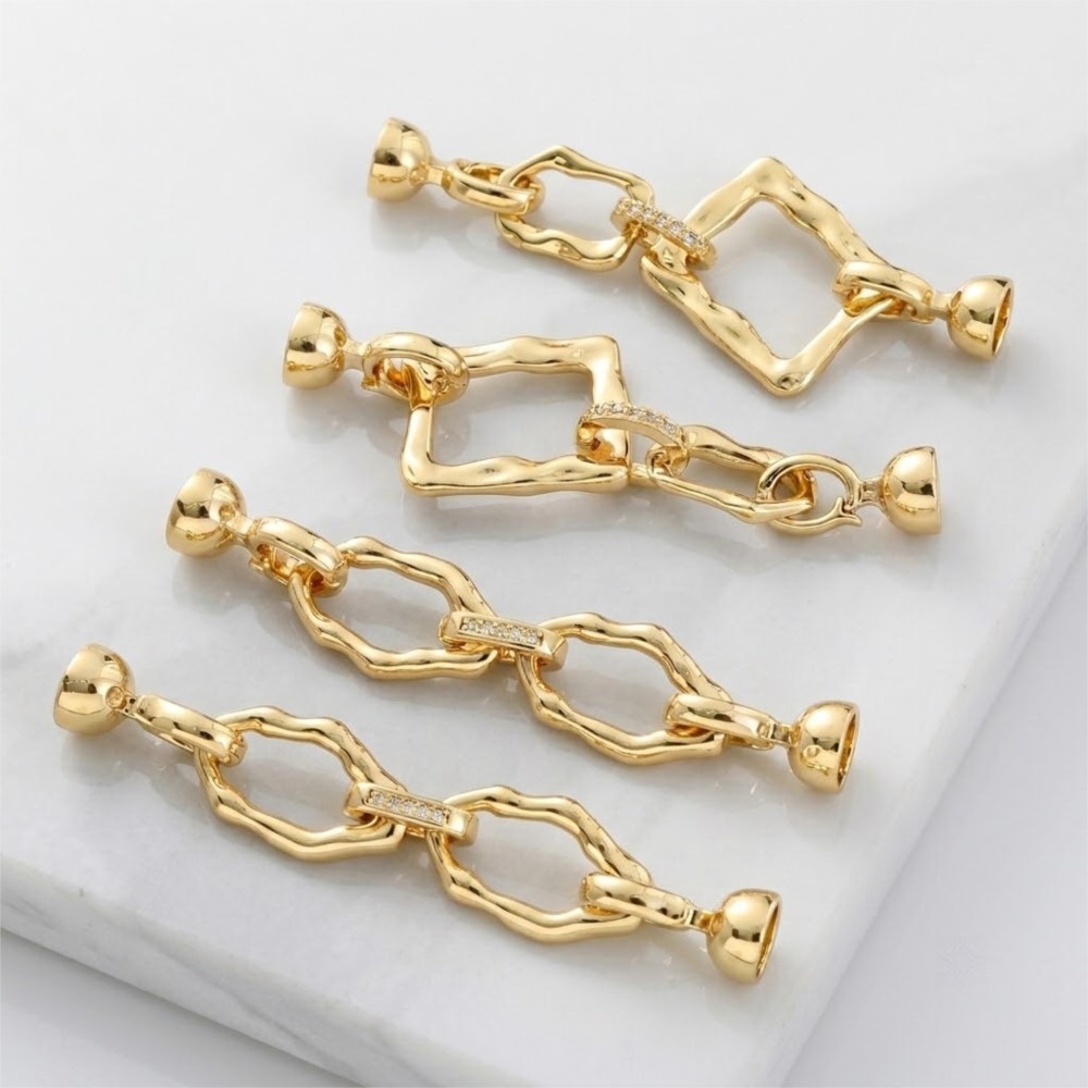 Jewelry Making Gold - 1 Stuk 18k Vergulde Eenvoudige Ovale