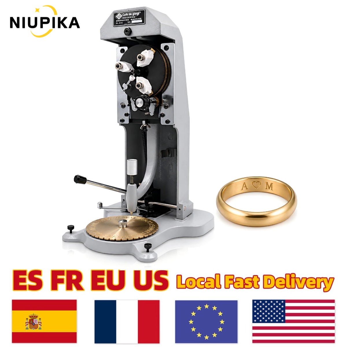 Jewelry Making Machines - Handmatige ringgraveermachine voor sieraden met dubbelzijdige