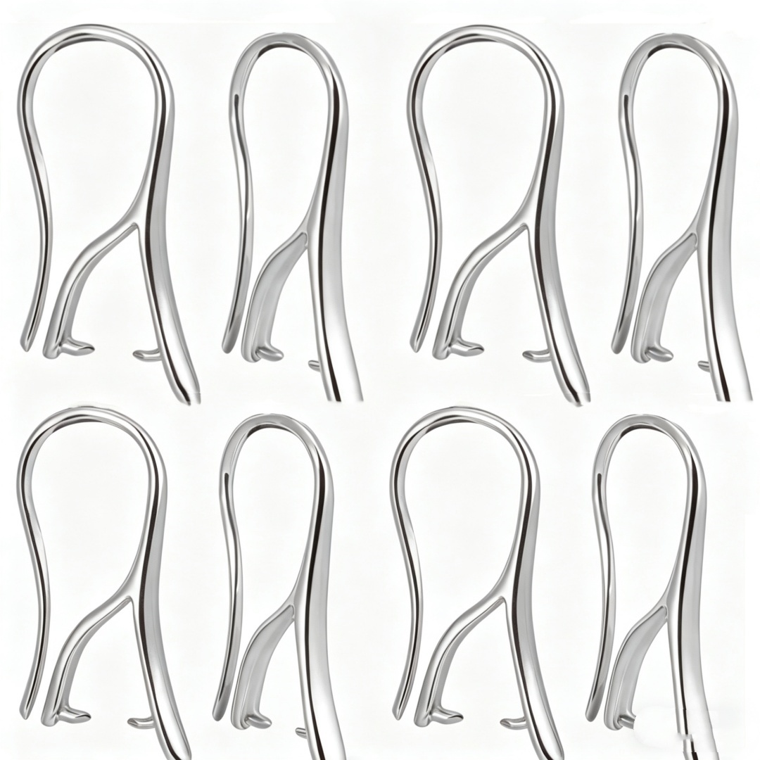 10/30 stuks wit met knijpbeuge - Jewelry Making Materials recensie en prijs