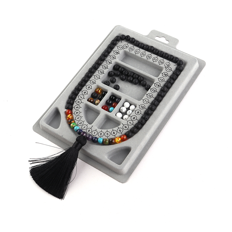 1 ST Grijs Gevlokt Kraal Board - Jewelry Making Organizer recensie en prijs
