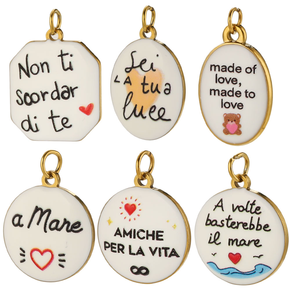 2 stuks roestvrijstalen dubbel - Jewelry Making Quotes recensie en prijs