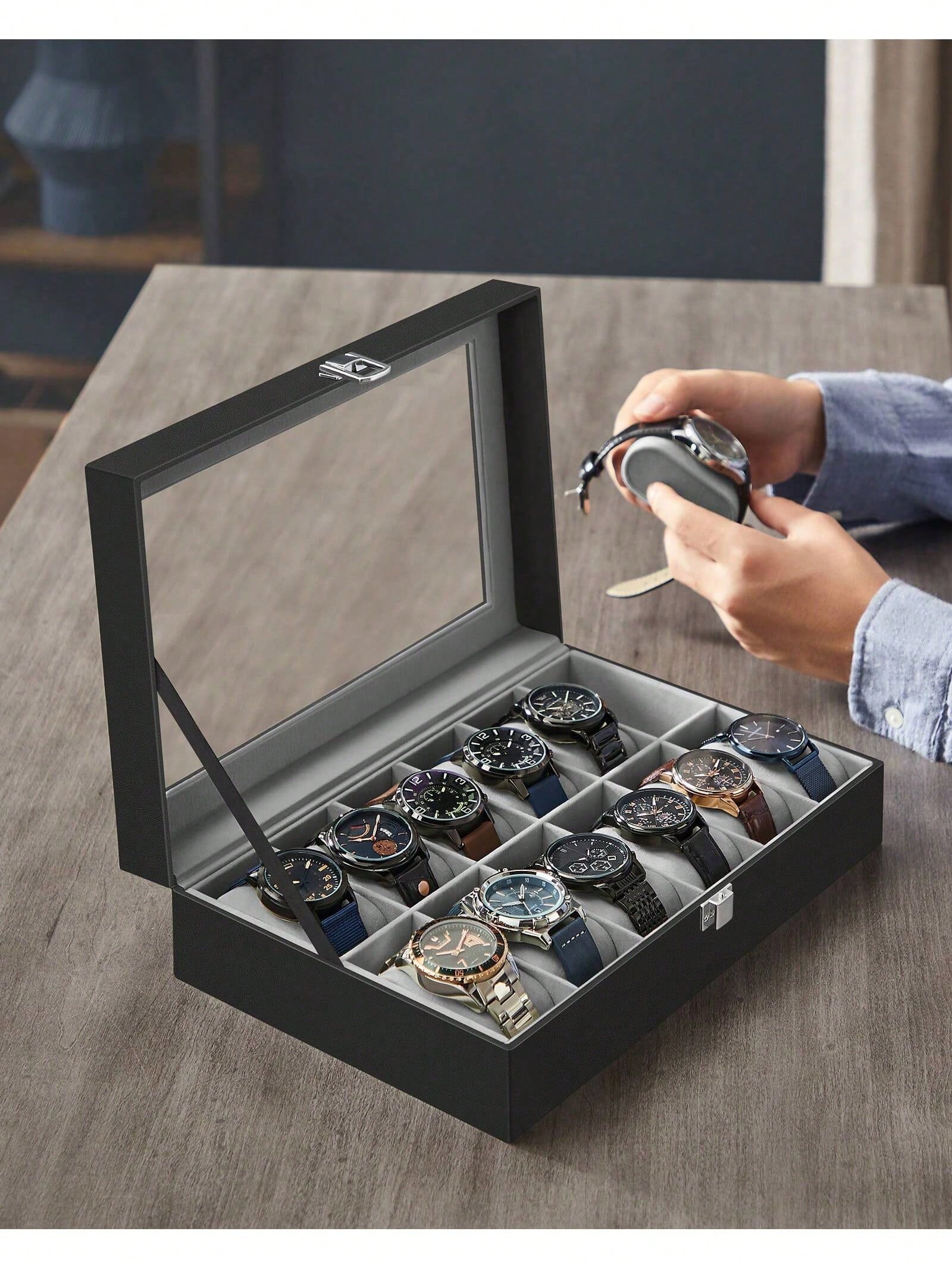 12-vakjes afsluitbare horloged - Jewelry Making Box recensie en prijs