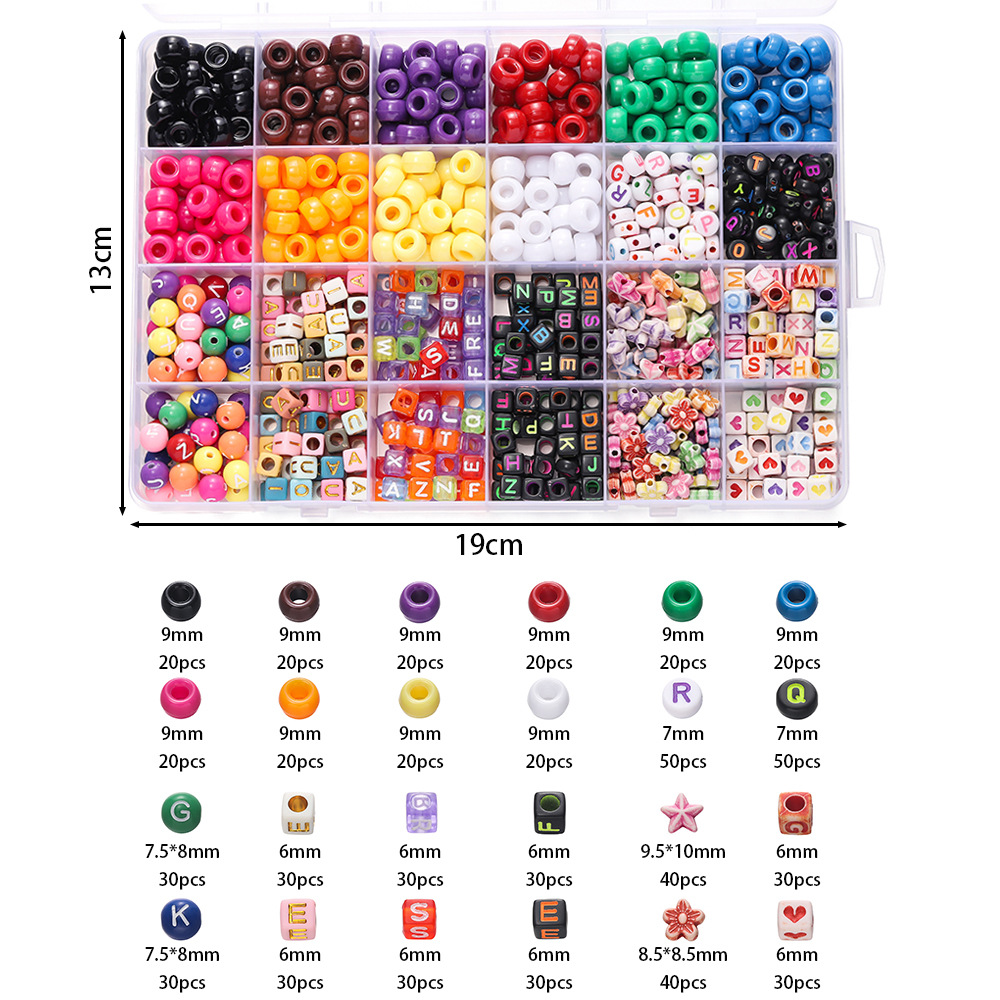1 doos kleurrijke acryl pony k - Jewelry Making Box recensie en prijs