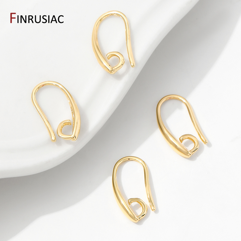 14K verguld messing gladde oor - Jewelry Making Gold recensie en prijs